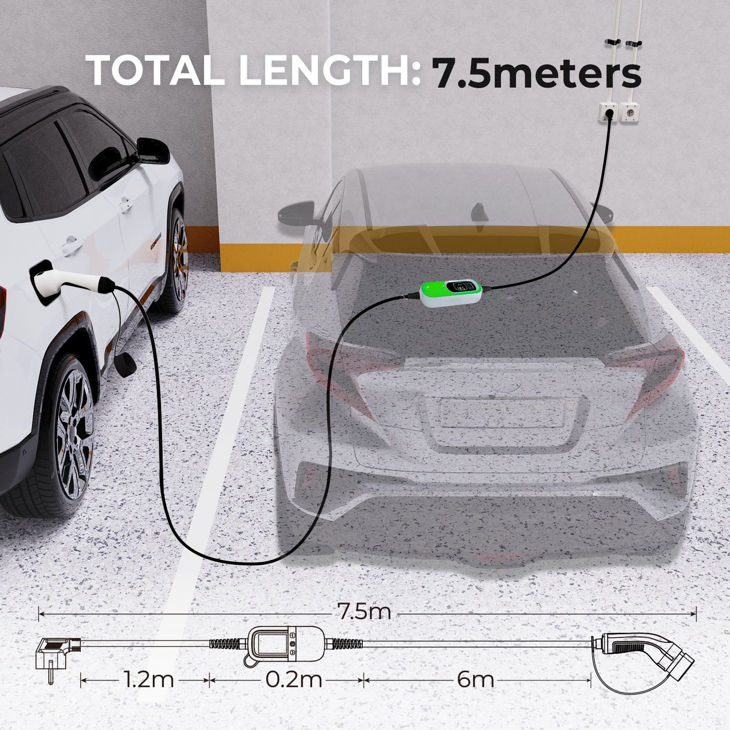 Rheidon 11 kW Portable EV Charger PC100-11K