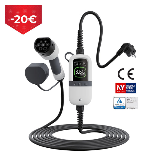 Rheidon 3.6 kW TÜV-Certified Portable EV Charger | PC200-3K6