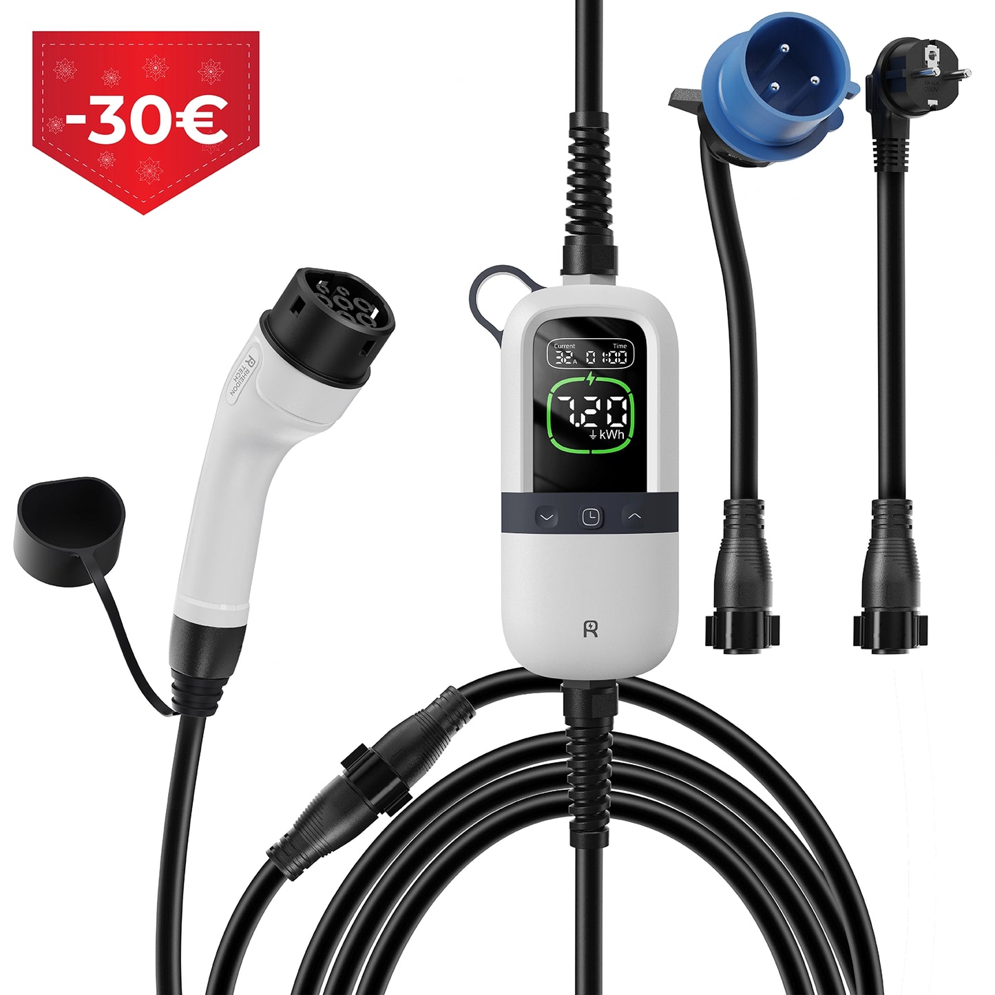 Rheidon 7.2 kW Portable EV Charger PC280-7K2