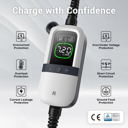 Rheidon 7.2 kW Smart Portable EV Charger | PC200-7K2