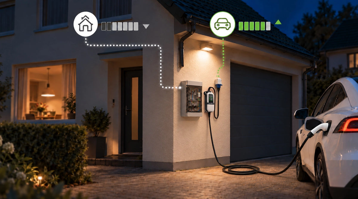 Rheidon electric vehicle charging scene