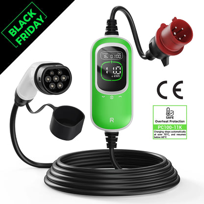Rheidon 11 kW Portable EV Charger PC100-11K