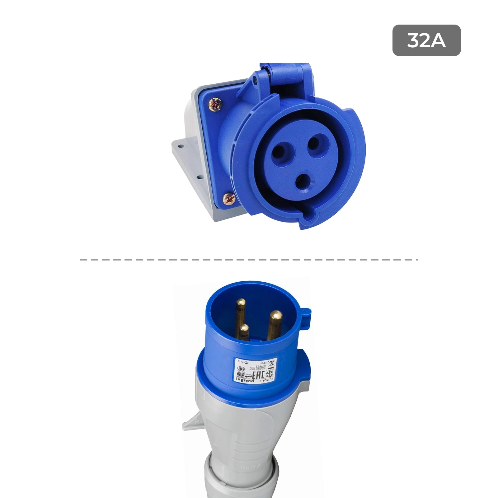 Single-phase 230V · 32A