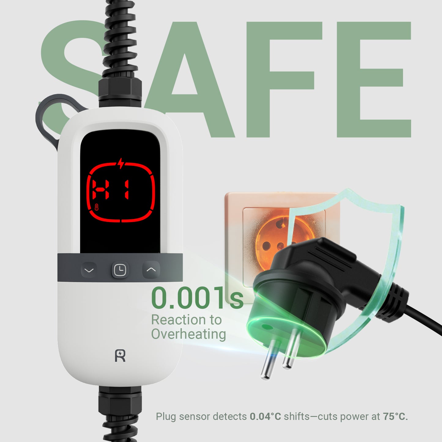 Rheidon 3.6 kW TÜV-Certified Portable EV Charger | PC200-3K6