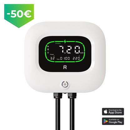 Rheidon WallBox EV 7,4 kW | Borne de recharge pour véhicule électrique à domicile WB500-7K2