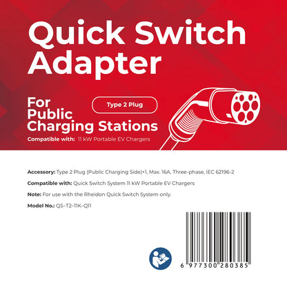 Typ-2-Stecker — Quick-Switch Adapter für den PC200 Pro 11K