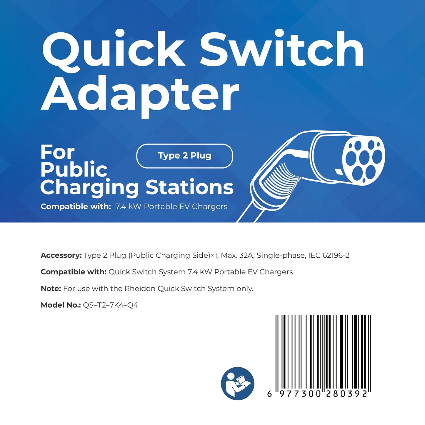 Conector Tipo 2 — Adaptador Quick-Switch para el PC200 Pro 7K4