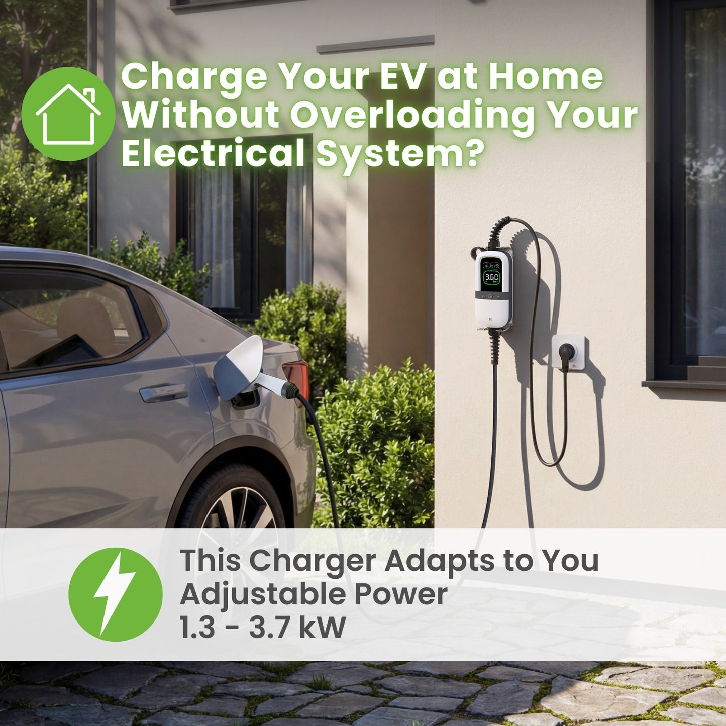 Rheidon 3.6 kW TÜV-Certified Portable EV Charger | PC200-3K6