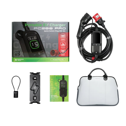 Rheidon PC200-Pro-11K  | Portable EV Charger – Universal Plug Compatibility
