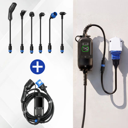 Rheidon PC200 Pro-7K4 | Caricatore EV portatile – Compatibilità universale delle spine