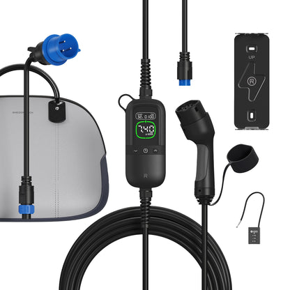 Rheidon PC200-Pro-7K4  | Portable EV Charger – Universal Plug Compatibility