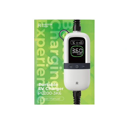 User manual for the Rheidon PC200 portable EV charger
