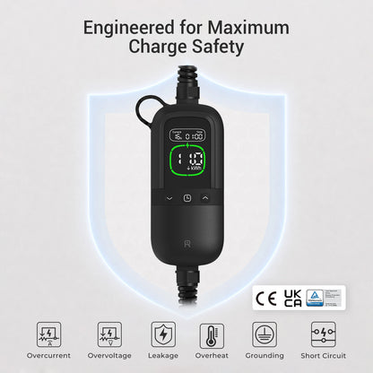 Rheidon PC200 Pro-11K | Mobiles EV-Ladegerät – Universelle Steckeradapter