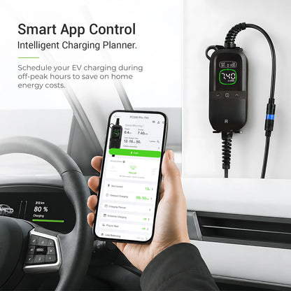 Rheidon PC200 Pro-7K4 | Chargeur EV portable – Compatibilité universelle des prises