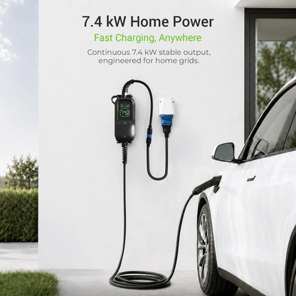 Rheidon PC200 Pro-7K4 | Chargeur EV portable – Compatibilité universelle des prises
