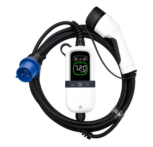 Rheidon PC200 portable EV charger with Schuko plug and Type 2 connector